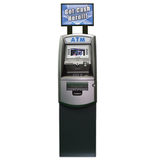 Hantle 1700W retail ATM with Get Cash Here topper